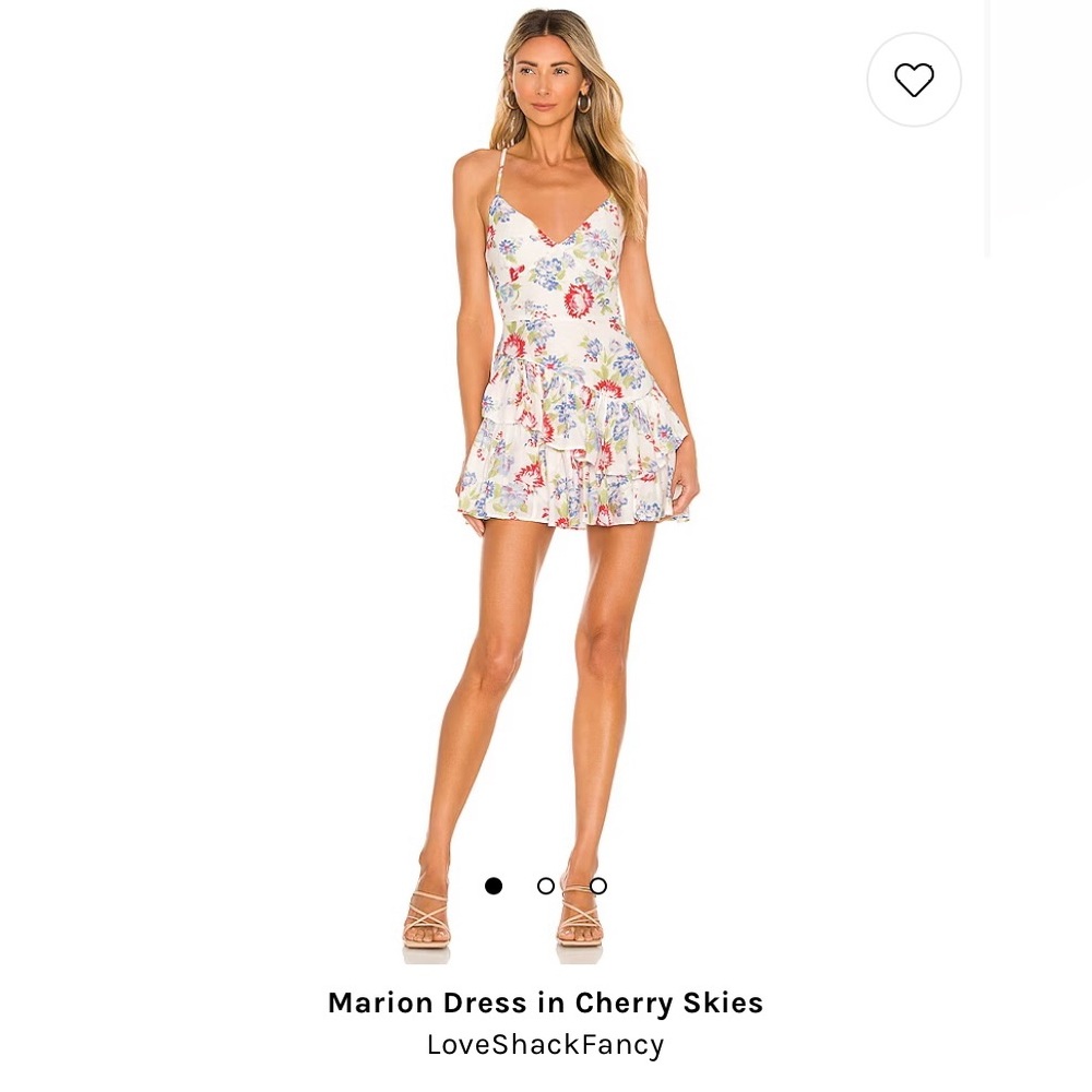 Marion dress in cherry skies